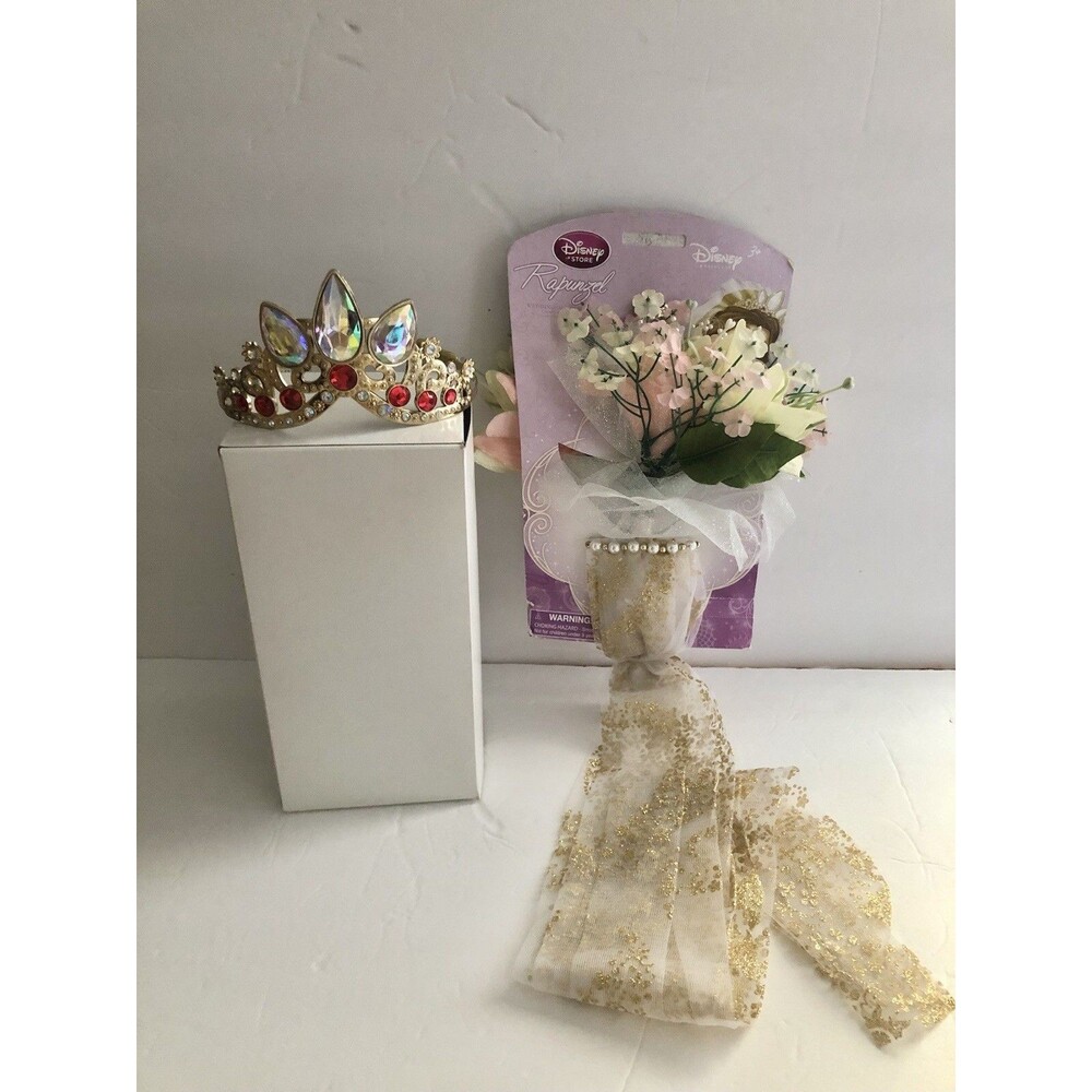 Disney Store Rapunzel WEDDING Accessory Set + Tiara Tangled Ever After